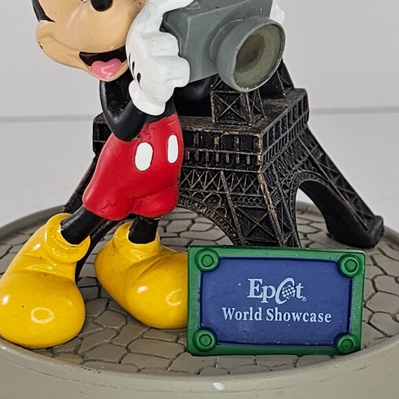 Disney Mickey Mouse Epcot World Showcase Eiffel Tower Figurine *Repair* - Picture 2 of 9